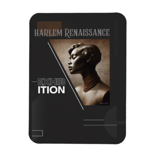 Sophisticated Harlem Renaissance Ausstellung Magnet (Vertikal)