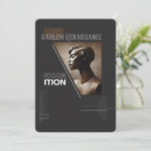 Sophisticated Harlem Renaissance Exhibition Einladung (Stehend Vorderseite)