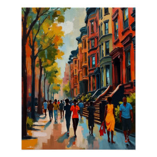 Sophisticated Harlem Renaissance Straße Poster