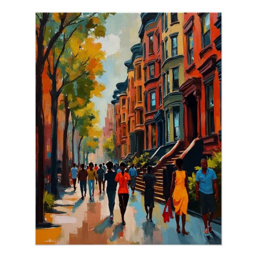 Sophisticated Harlem Renaissance Street Poster (Vorderseite)