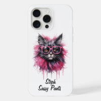Sophisticated Katze mit Brille iPhone / iPad-Hülle