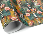 Sophisticated Luxury African Asian Caribbean Geschenkpapier (Rolleneckpunkt)