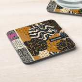 Sophisticated Luxury African Asian Caribbean Getränkeuntersetzer (Linke Seite)