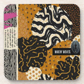 Sophisticated Luxury African Asian Caribbean Getränkeuntersetzer (Vorderseite)