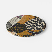 Sophisticated Luxury African Asian Caribbean Pappteller (Schrägansicht)