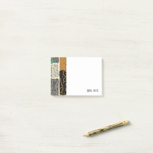 Sophisticated Luxury African Asian Caribbean Post-it Klebezettel (Auf Schreibtisch)