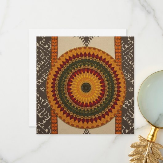 Sophisticated Luxury African Caribbean Asian   Dankeskarte (Vorderseite/Rückseite Beispiel)