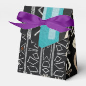 Sophisticated Luxury African Caribbean Mudcloth Geschenkschachtel (Vorderseite)