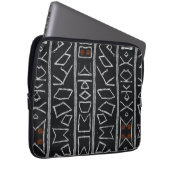 Sophisticated Luxury African Caribbean Mudcloth Laptopschutzhülle (Vorne Rechts)