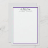 Sophisticated Minimalist Frame Note Card Mitteilungskarte (Vorne/Hinten)