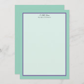 Sophisticated Minimalist Frame Note Card Mitteilungskarte (Vorne/Hinten)