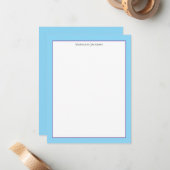 Sophisticated Minimalist Frame Note Card Mitteilungskarte (Vorderseite/Rückseite Beispiel)