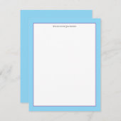 Sophisticated Minimalist Frame Note Card Mitteilungskarte (Vorne/Hinten)