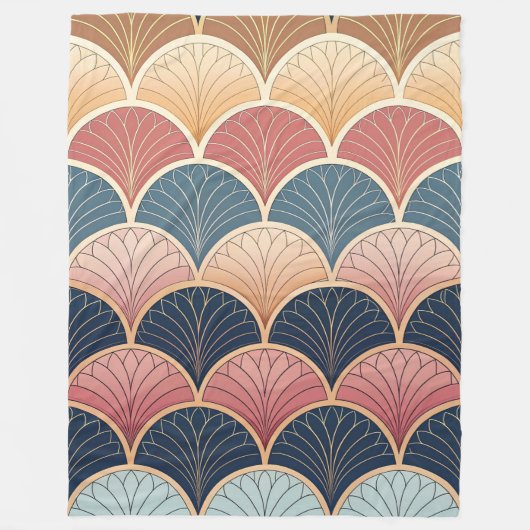 Sophisticated Modern Abstract Seamless Pattern  Fleecedecke (Vorderseite)