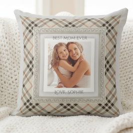 Sophisticated Modern Farmhouse Best Mom Photo Kissen