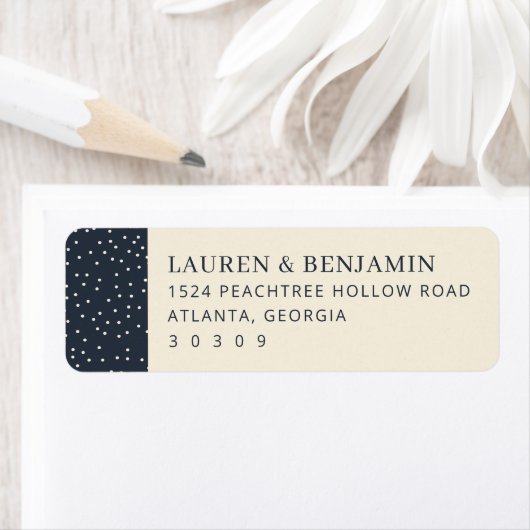 Sophisticated Navy Polka Dots (Insitu)