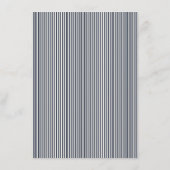 Sophisticated Navy Stripes Begleitkarte (Rückseite)