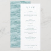 Sophisticated Off-White Menu Template Menükarte (Vorne/Hinten)