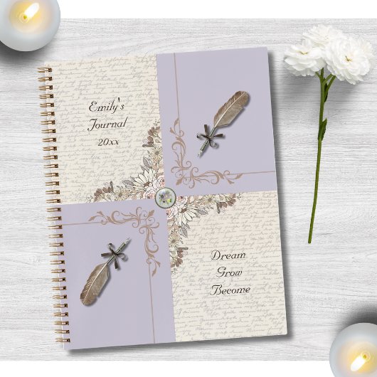Sophisticated Pale Lavender Personal Journal Notizblock