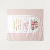 Sophisticated petals and prosecco pink gold wall wandteppich (Vorderseite (Horizontal))