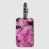 Sophisticated Pink Peony Gepäckanhänger (Vorderseite Vertikal)