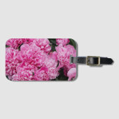 Sophisticated Pinke Päonie Gepäckanhänger (Vorderseite (Horizontal))