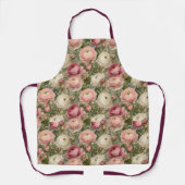 Sophisticated Ranunculus Blumenprint Schürze (Vorderseite)