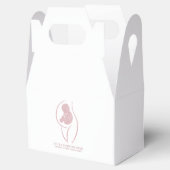 sophisticated Rose Gold Geburtsbegleiterin Geschenkschachtel (Geöffnet)