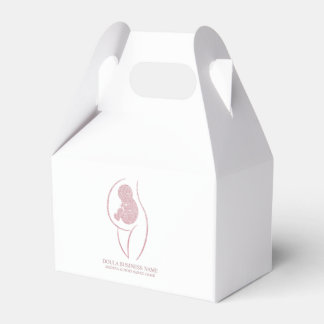 sophisticated Rose Gold Geburtsbegleiterin Geschenkschachtel