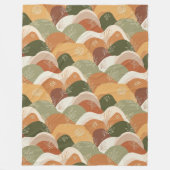 Sophisticated Sage Rust Boho Shapes Decke Deko (Vorderseite)