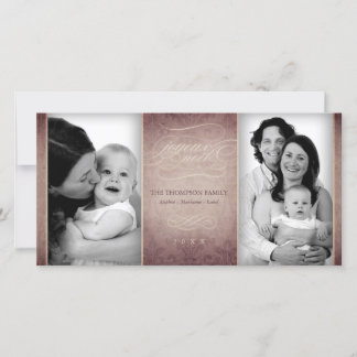 Sophisticated Sepia "Fröhliche Weihnachten", Foto  Feiertagskarte