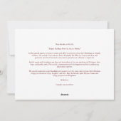 Sophisticated Simple Classic Calligraphy Photo Feiertagskarte (Rückseite)