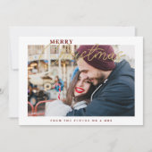  Sophisticated Simple Classic Calligraphy Photo  Save The Date (Vorderseite)