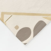 Sophisticated Soft Ivory & Gold Bones Pet Blanket Fleecedecke (Ecke)