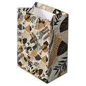 Sophisticated Souful Holiday Elegance Mittlere Geschenktüte (Rückseite Schrägansicht)