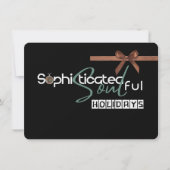 Sophisticated Soul    Feiertagskarte (Vorderseite)