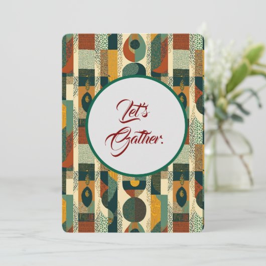 Sophisticated Soulful Einladung (Stehend Vorderseite)