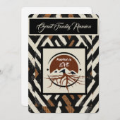 Sophisticated Soulful Family Reunion Einladung (Vorne/Hinten)