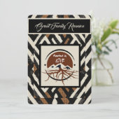 Sophisticated Soulful Family Reunion Einladung (Stehend Vorderseite)