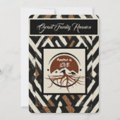 Sophisticated Soulful Family Reunion Einladung (Vorderseite)