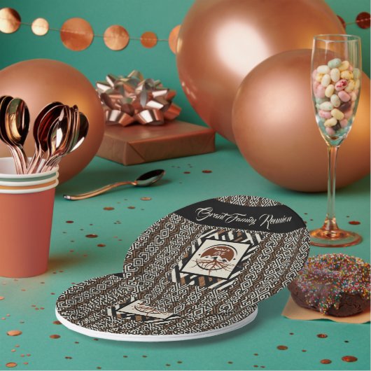 Sophisticated Soulful Family Reunion Pappteller (Multi)