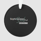 Sophisticated Soulful Holidays Ornament (Vorderseite)