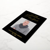 Sophisticated Spanish Photo Remembrance Card Folieneinladung (Gedreht)