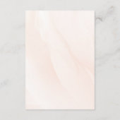 Sophisticated spring wedding with orange blossoms begleitkarte (Rückseite)