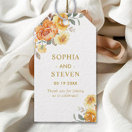 Sophisticated spring wedding with orange blossoms geschenkanhänger