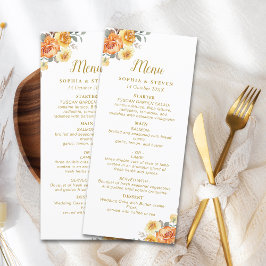 Sophisticated spring wedding with orange blossoms programm