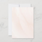 Sophisticated spring wedding with orange blossoms save the date (Rückseite)