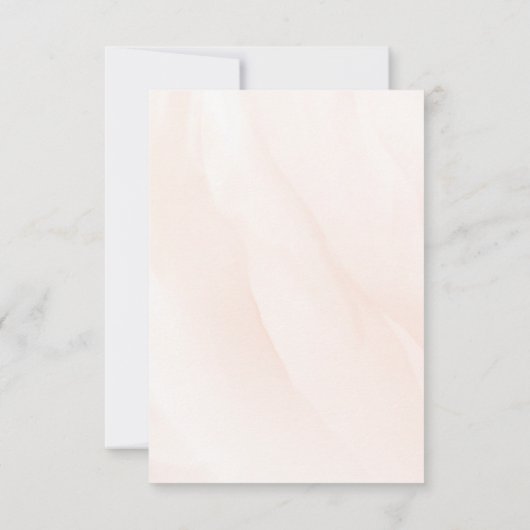 Sophisticated spring wedding with orange blossoms save the date (Rückseite)