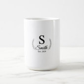 Sophisticated Wedding Date Keepsake | Customizable Kaffeetasse (Mittel)