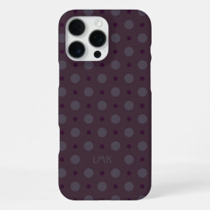 Sophisticierte lila Punkte mit individuellen Namen iPhone 16 Pro Max Hülle